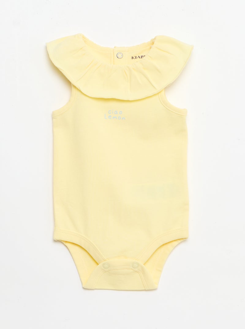 Set 2 pezzi body + culotte Giallo - Kiabi