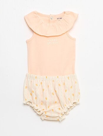 Set 2 pezzi body + culotte