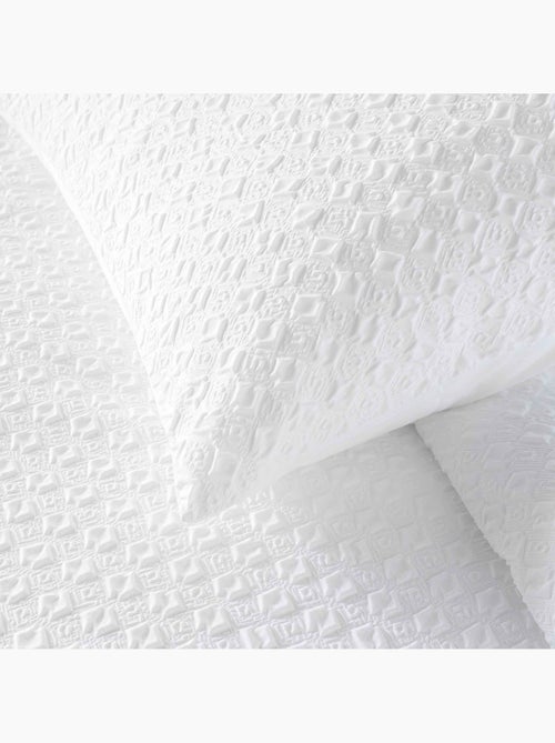 Set 2 pezzi di biancheria da letto reversibile in cotone goffrato + federa per cuscino - Kiabi