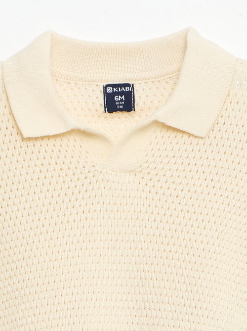 Set 2 pezzi in maglia - T-shirt polo + short - Kiabi