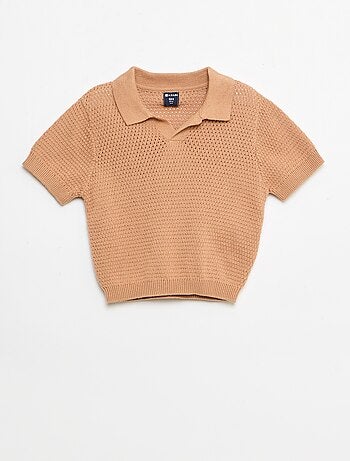 Set 2 pezzi in maglia - T-shirt polo + short