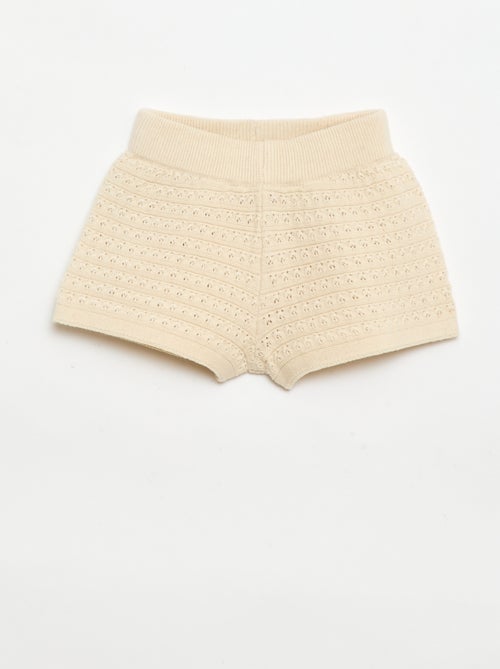 Set 2 pezzi short + T-shirt in crochet - Kiabi