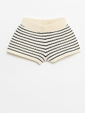 Set 2 pezzi short + T-shirt in crochet