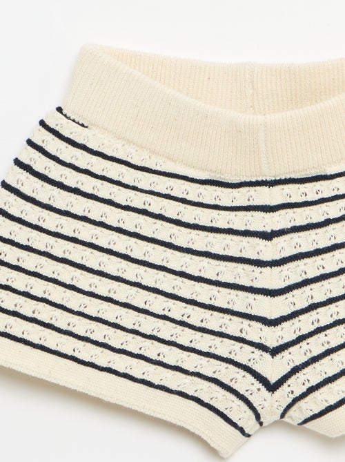 Set 2 pezzi short + T-shirt in crochet - Kiabi