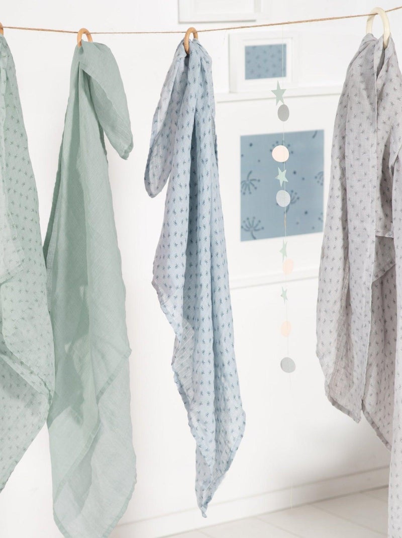 Set 2 salviette da allattamento in cotone bio – ROBA "Lil Planet" Verde - Kiabi