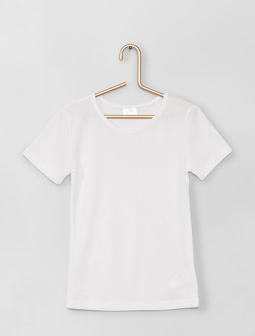 Set 2 t-shirt Thermolactyl 'Damart'                             bianco 
