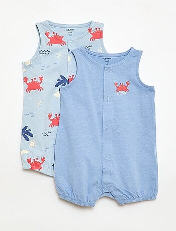 Set 2 tutine leggere con apertura a bottoni a pressione