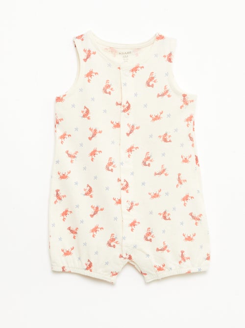 Set 2 tutine leggere con apertura a bottoni a pressione - Kiabi