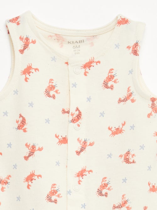 Set 2 tutine leggere con apertura a bottoni a pressione - Kiabi