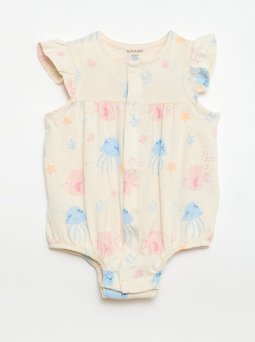 Set 2 tutine leggere con giromanica a volant - Kiabi