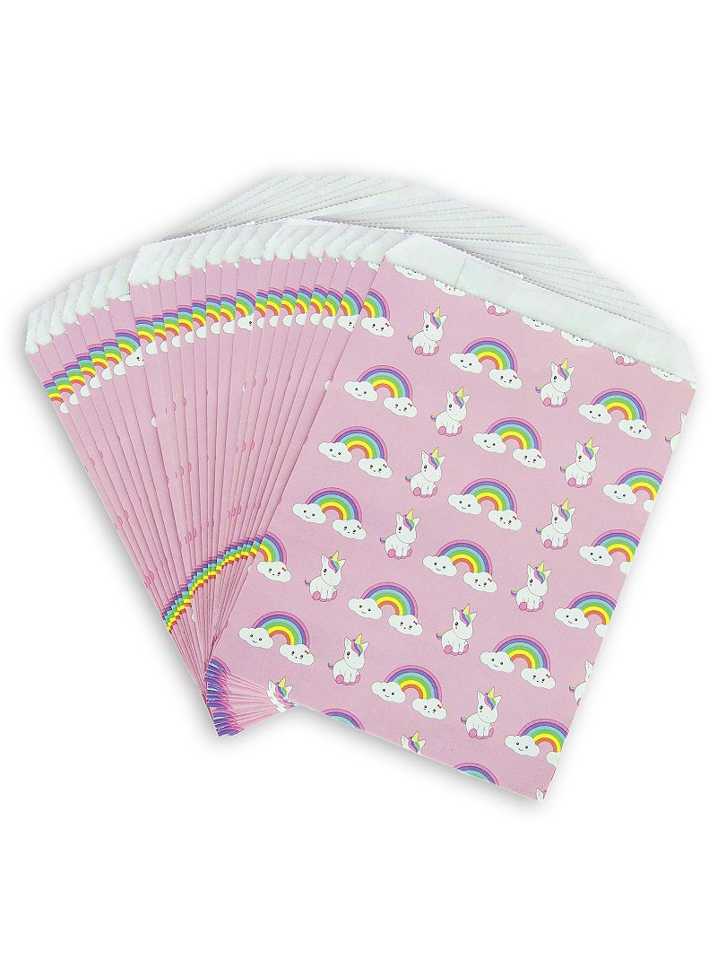 Set 25 sacchi di carta unicorno rosa - Kiabi