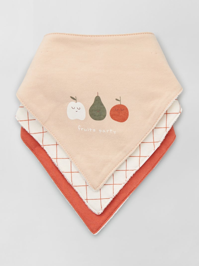 Set 3 bavaglini bandana BEIGE - Kiabi