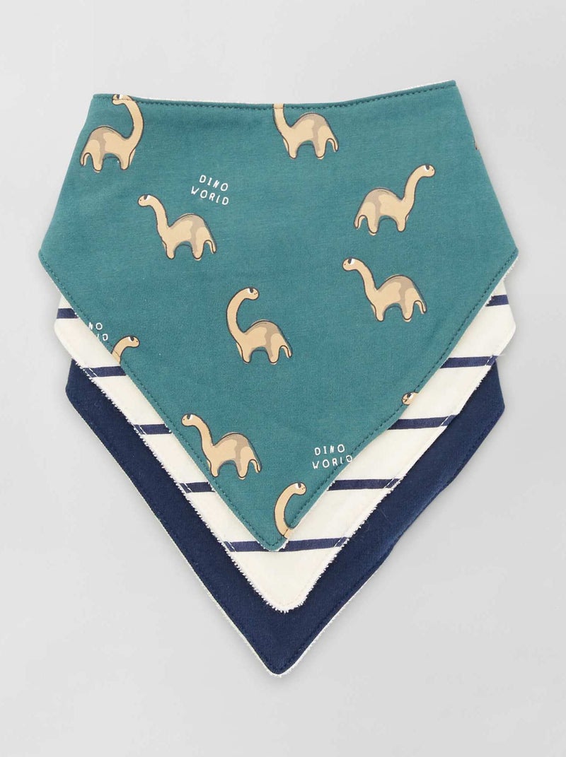 Set 3 bavaglini bandana VERDE - Kiabi