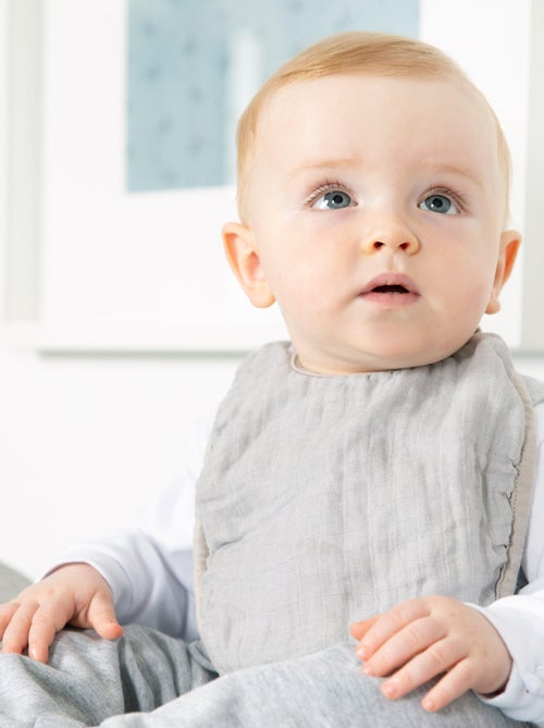 Set 3 bavaglini regolabili in cotone bio - ROBA 'Lil Planet' - Kiabi