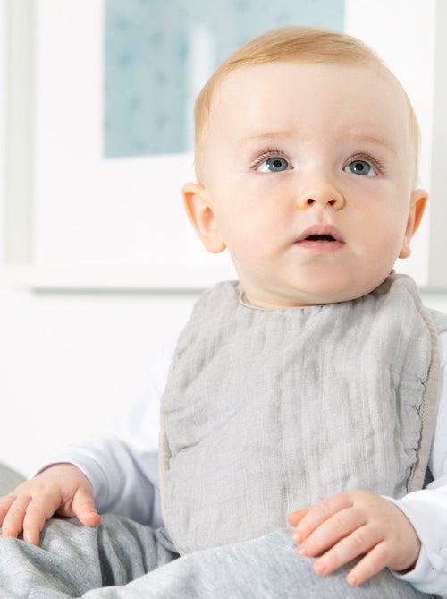 Set 3 bavaglini regolabili in cotone bio - ROBA 'Lil Planet' - Kiabi