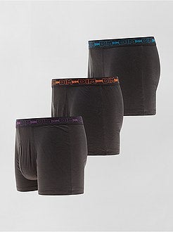 Set 3 boxer cotone stretch 'Dim' - Kiabi