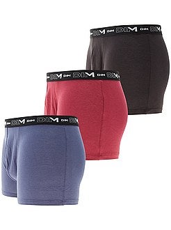 Set 3 boxer cotone stretch 'Dim' - Kiabi