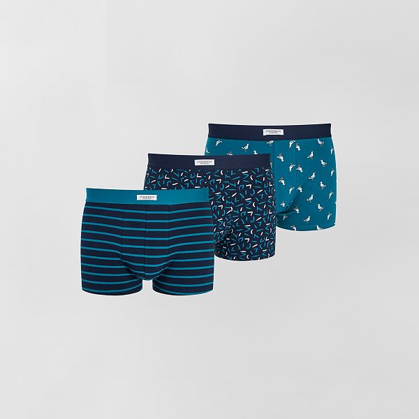 Set 3 boxer stretch uomo - BLU - Kiabi - 12,00€