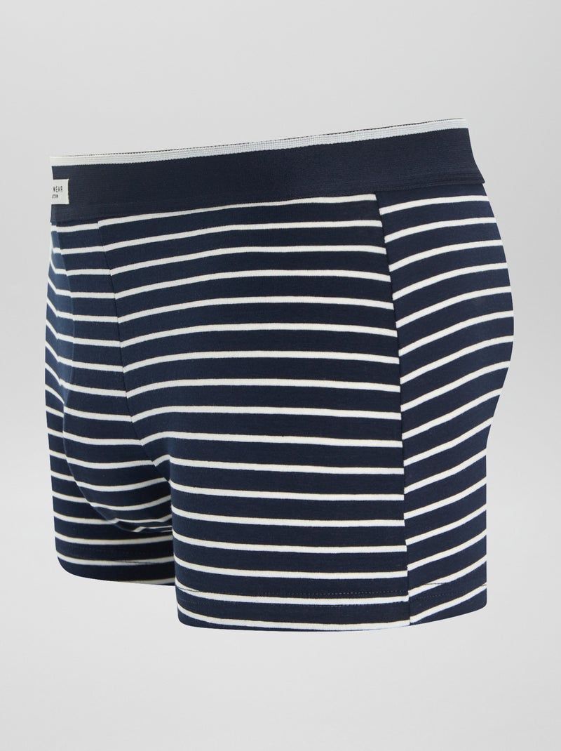 Set 3 boxer stretch BLU - Kiabi