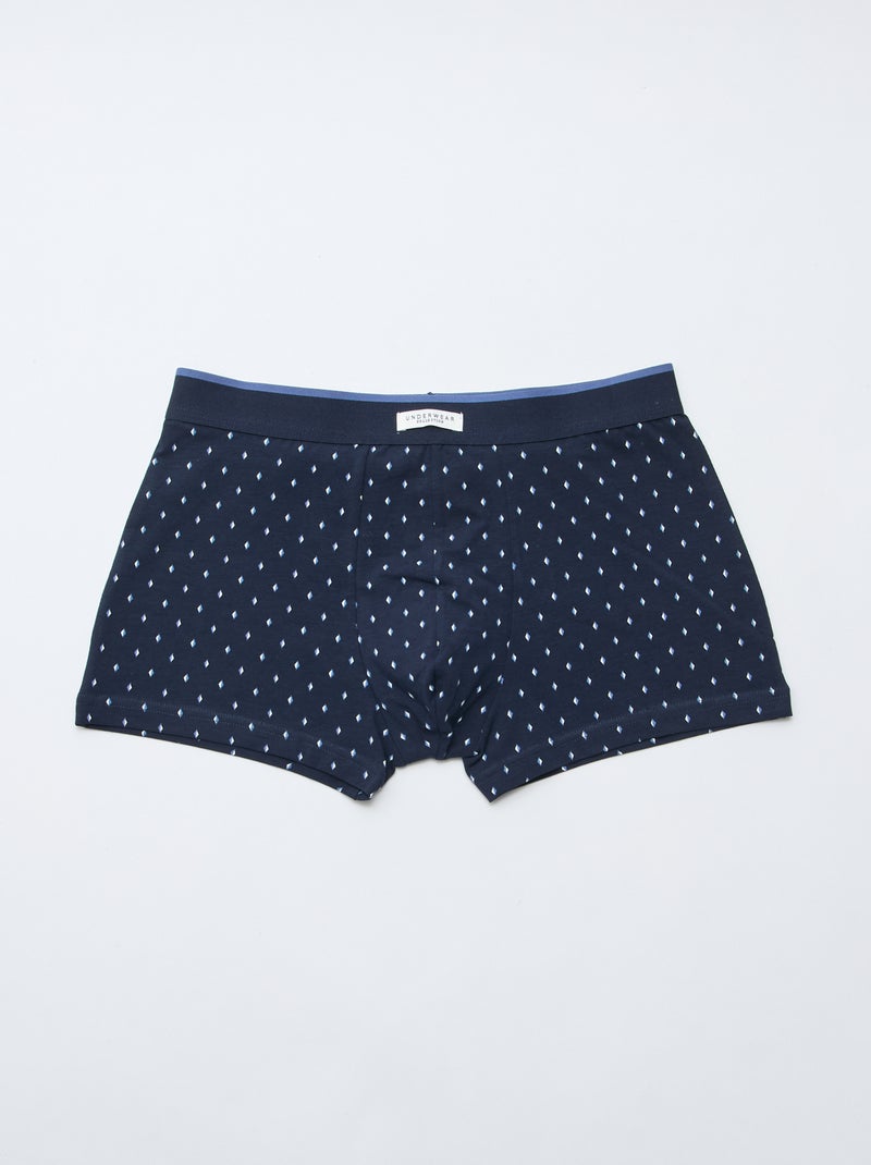 Set 3 boxer stretch Blu - Kiabi