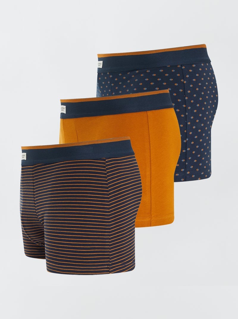 Set 3 boxer stretch GIALLO - Kiabi