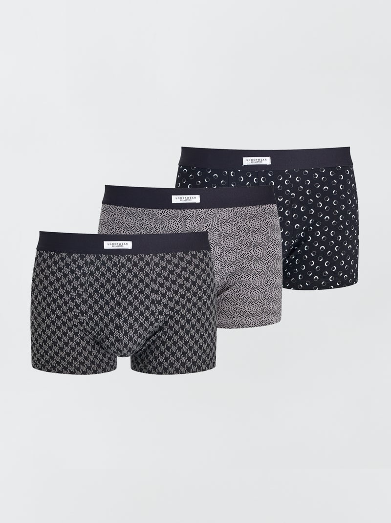Set 3 boxer stretch NERO - Kiabi