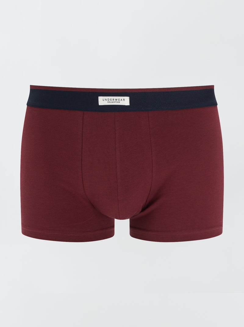 Set 3 boxer stretch ROSSO - Kiabi