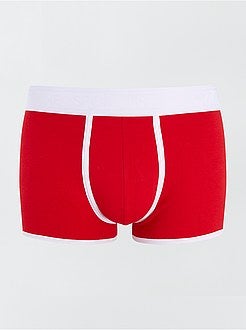 Set 3 boxer tinta unita stretch - Kiabi