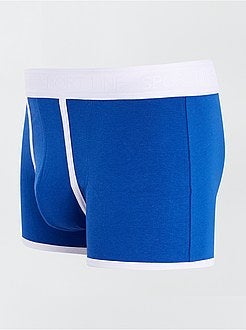 Set 3 boxer tinta unita stretch - Kiabi