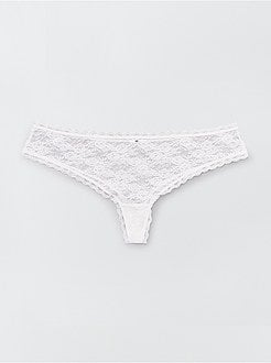 Set 3 brasiliane pizzo - Kiabi