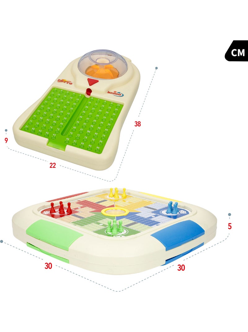 Set 3 giochi da tavolo: parcheesi, oca e bingo giochi cb N/D - Kiabi