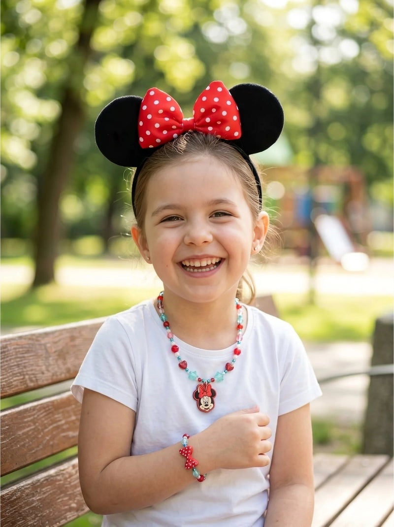 Set 3 gioielli minnie disney Rosso - Kiabi