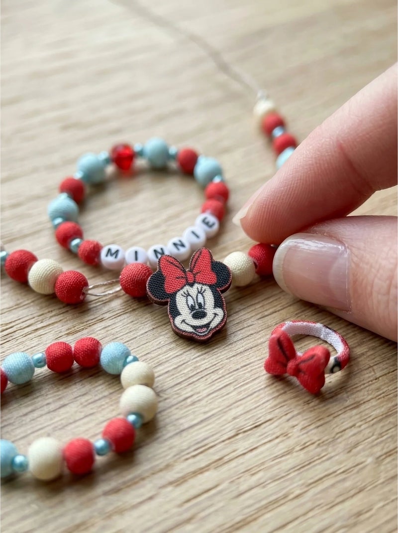 Set 3 gioielli minnie disney Rosso - Kiabi