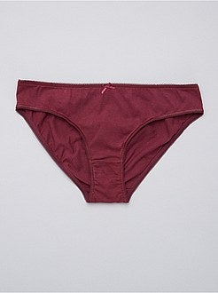 Set 3 mutandine 'eco-design' - Kiabi