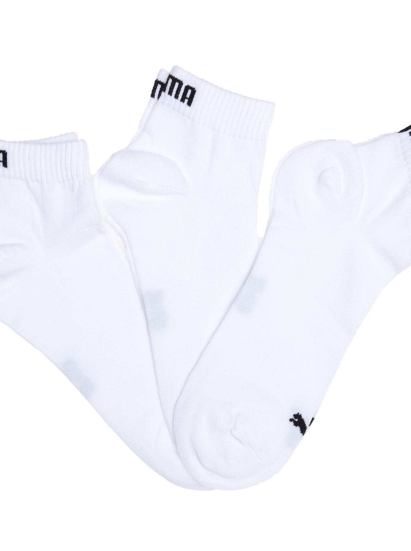 Set 3 paia calzini gambale corto 'Puma' bianco - Kiabi
