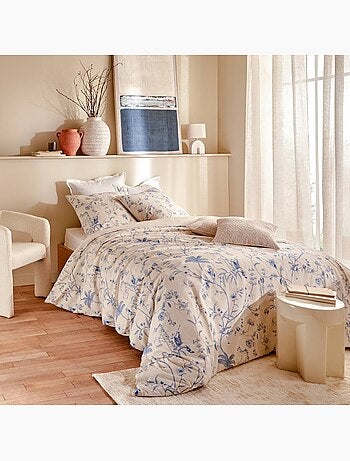 Set 3 pezzi di biancheria da letto stampata d'ispirazione giapponese: copridivano + federe