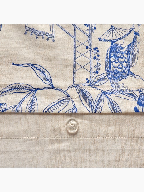 Set 3 pezzi di biancheria da letto stampata d'ispirazione giapponese: copridivano + federe - Kiabi