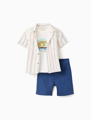 Set 3 pezzi in cotone a manica corta