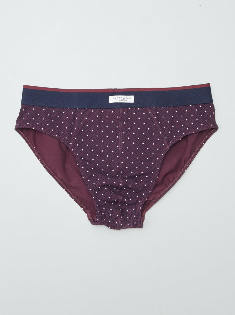 Set 3 slip stampati ROSSO - Kiabi