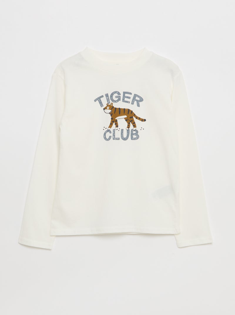 Set 3 T-shirt stampate Beige - Kiabi
