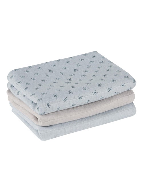 Set 3 teli muslin in cotone bio – ROBA "Lil Planet" - Kiabi