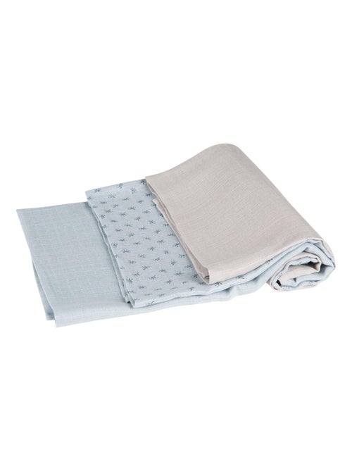 Set 3 teli muslin in cotone bio – ROBA "Lil Planet" - Kiabi