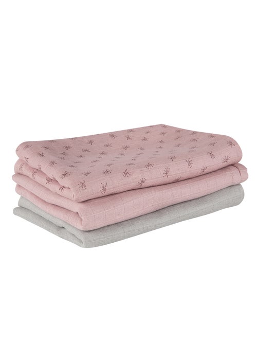 Set 3 teli muslin in cotone bio – ROBA "Lil Planet" - Kiabi