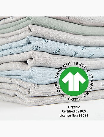 Set 3 teli muslin in cotone bio – ROBA "Lil Planet