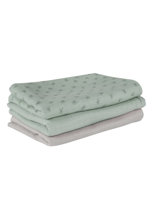 Set 3 teli muslin in cotone bio – ROBA "Lil Planet" - Kiabi