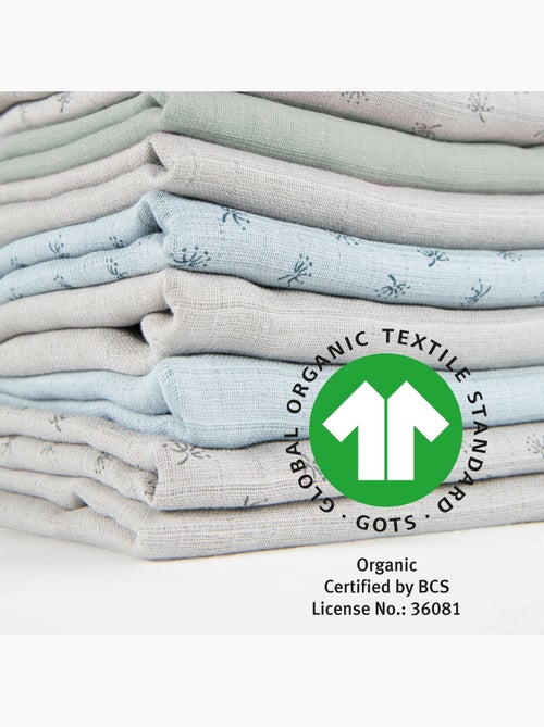 Set 3 teli muslin in cotone bio – ROBA "Lil Planet" - Kiabi