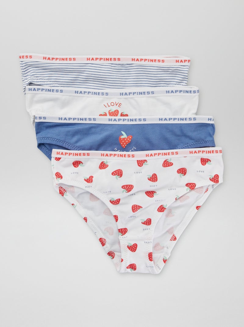 Set 4 slip stampati BLU - Kiabi