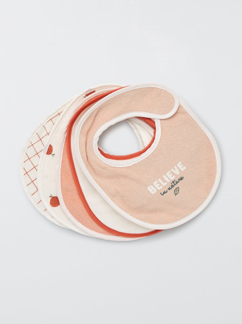 Set 5 bavaglini spugna BEIGE - Kiabi