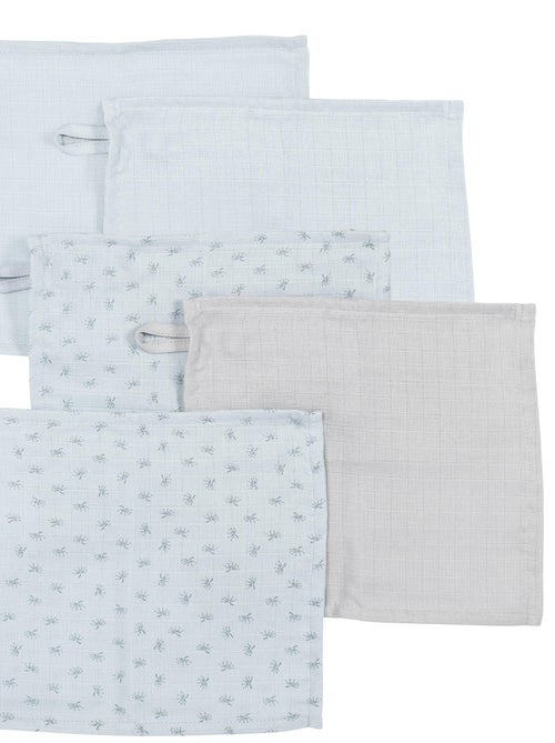 Set 5 guanti da bagno in cotone bio Oeko‑Tex – ROBA 'Lil Planet' - Kiabi