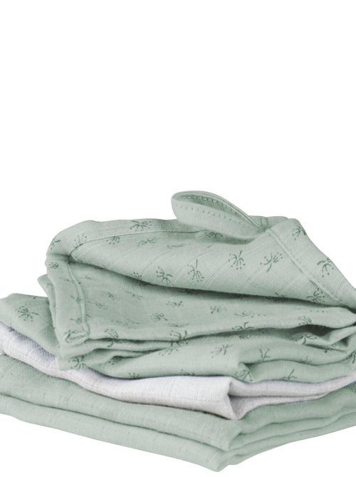 Set 5 guanti da bagno in cotone bio Oeko‑Tex – ROBA 'Lil Planet' - Kiabi